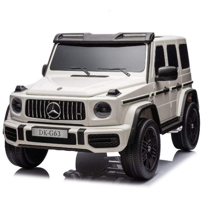 Elbil Barn Mercedes AMG G63, Vit